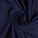 Tessuto Satin Debacato Mano Seta - Blu Scuro