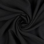Tessuto Satin Debacato Mano Seta - Nero