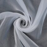 Tessuto in Organza Leggera Cangiante - Bianco - Mezzo Metro