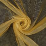 Tessuto in Organza Leggera Cangiante - Oro Chiaro - Mezzo Metro