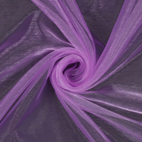 Tessuto in Organza Leggera Cangiante - Glicine