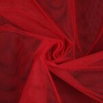 Tessuto Tulle Rigido Al Metro - Rosso