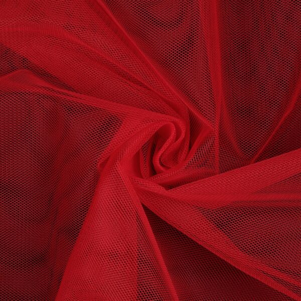 Tessuto Tulle Rigido Al Metro - Rosso
