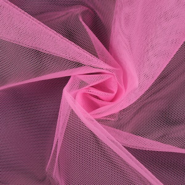 Tessuto Tulle Rigido Al Metro - Rosa Forte