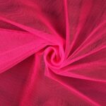 Tessuto Tulle Rigido Al Metro - Azalea