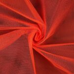 Tessuto Tulle Rigido Al Metro - Arancio Fluo