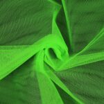 Tessuto Tulle Rigido Al Metro - Verde Fluo