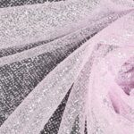 Tessuto Tulle Seta Cristal - Lilla Argento