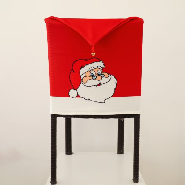 Coprisedia Elasticizzato con Cappuccio - Faccina Babbo Natale