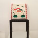 Coprisedia Elasticizzato Universale - Panna Babbo Natale Boscaiolo
