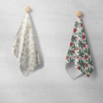 Canovaccio Cucina Stampato - Fiocchi Di Neve & Vischio Con Campanelli