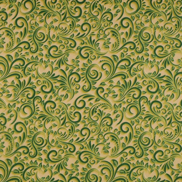 Panno Lenci Stampato All Over - Barocco Verde - Mezzo Metro
