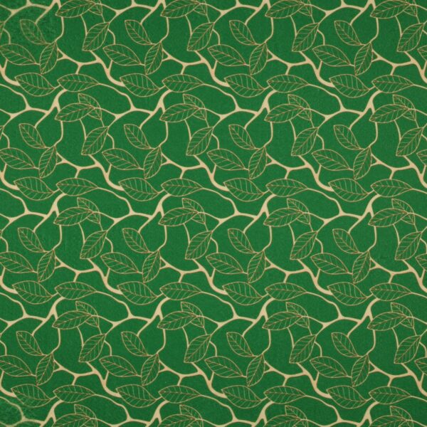 Panno Lenci Stampato All Over - Foglia Verde - Mezzo Metro