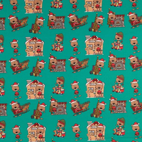 Panno Lenci Stampato All Over - Orsacchiotto E Casa Tiffany
