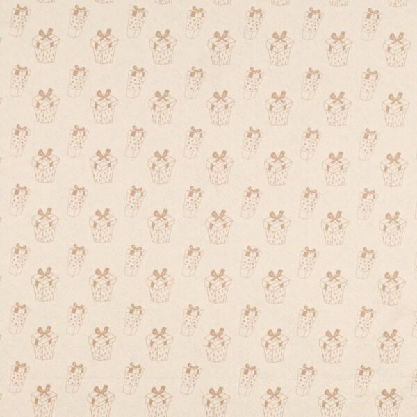 Panno Lenci Stampato All Over - Pacco Regalo Beige Fondo Panna
