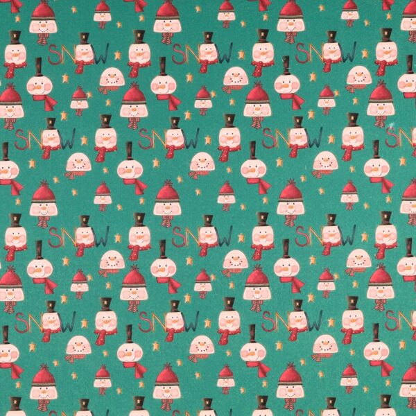 Panno Lenci Stampato All Over - Pupazzo Snow Tiffany