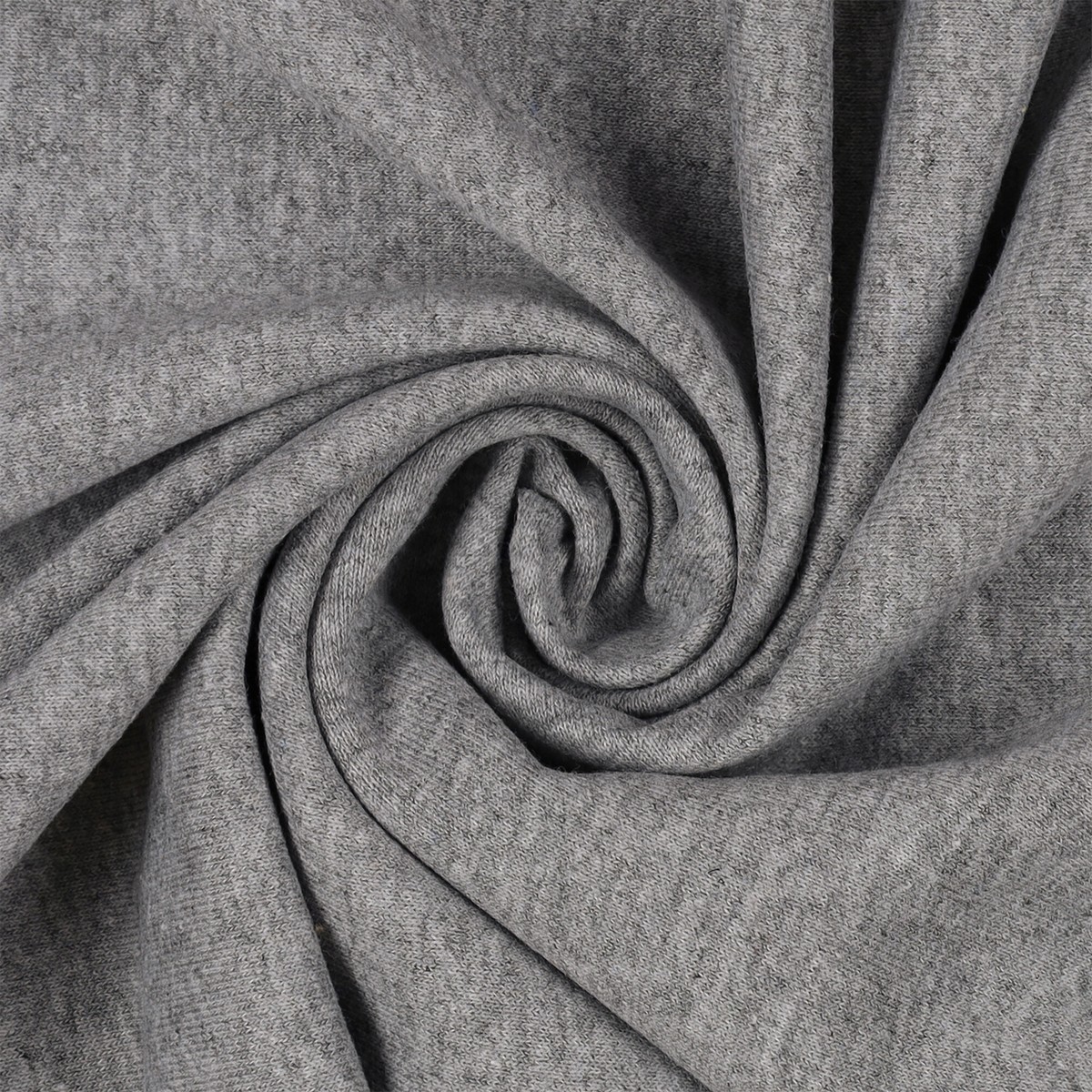 Tessuto Felpa Garzata - Grigio Chiaro - Mezzo Metro