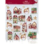 Pannello Pannolenci Stampa Natalizia Classica Merry Christmas - Lepre e Pupazzi