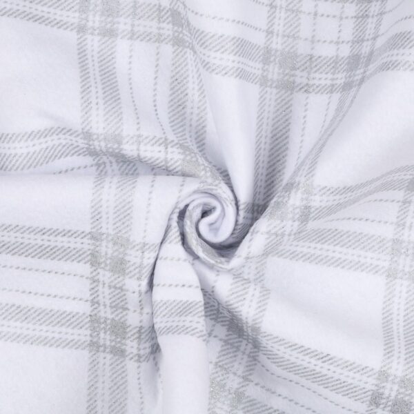 Pannello Pannolenci Placcato Premium Oro e Argento - Disegno Scotland - Bianco