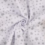 Pannello Pannolenci Placcato Premium Oro e Argento - Disegno Stelline - Bianco