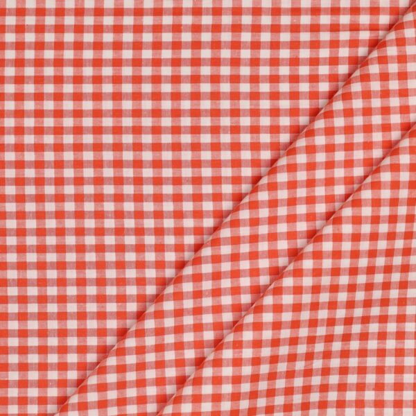 Tessuto Zephir di Cotone Tessito - Quadro Grande Arancio