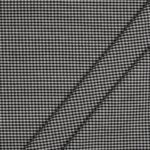 Tessuto Zephir di Cotone Tessito - Quadro Medio Nero Bianco - Mezzo Metro