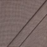 Tessuto Zephir di Cotone Tessito - Quadro Medio Marrone - Mezzo Metro