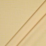 Tessuto Zephir di Cotone Tessito - Quadro Medio Giallo - Mezzo Metro