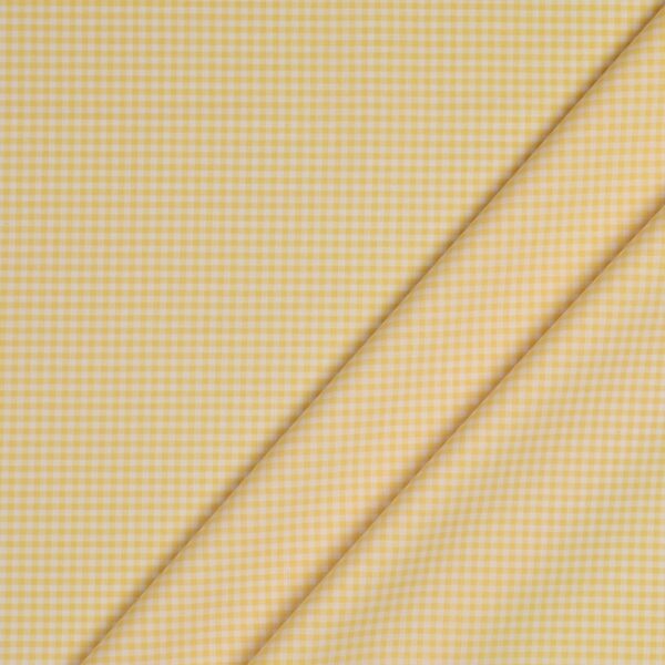 Tessuto Zephir di Cotone Tessito - Quadro Medio Giallo