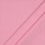 Tessuto Zephir di Cotone Tessito - Quadro Medio Rosa - Mezzo Metro