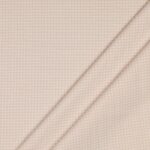 Tessuto Zephir di Cotone Tessito - Quadro Medio Beige - Mezzo Metro