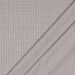 Tessuto Zephir di Cotone Tessito - Quadro Medio Beige Celeste - Mezzo Metro