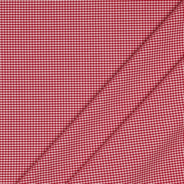Tessuto Zephir di Cotone Tessito - Quadro Piccolo Rosso - Mezzo Metro