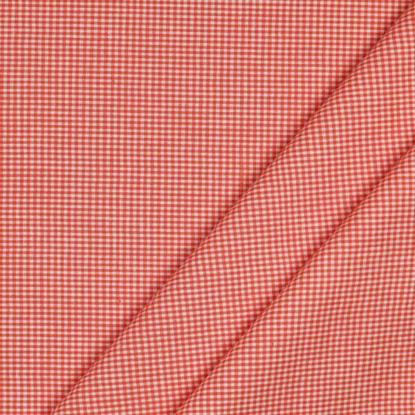 Tessuto Zephir di Cotone Tessito - Quadro Piccolo Arancio Scuro