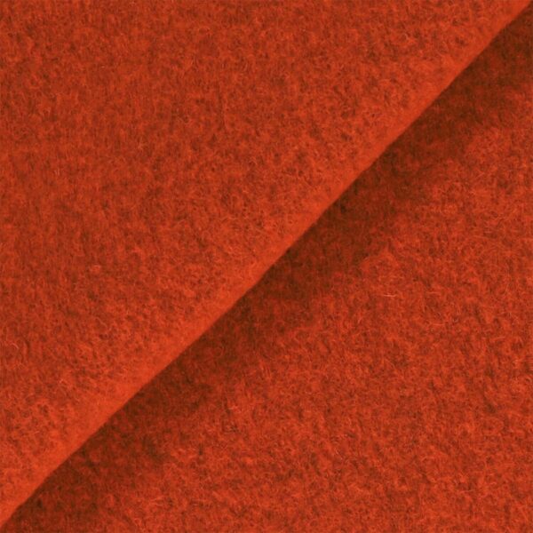 Tessuto Lana Cotta - Arancio - Mezzo Metro