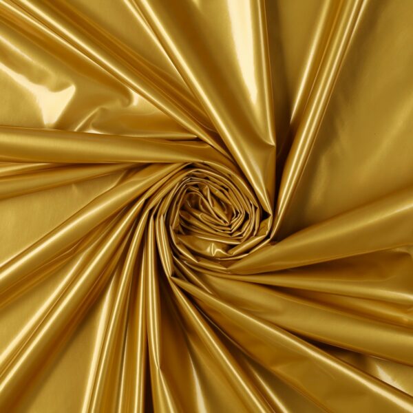 Tessuto Laccato Vernice - Oro - mezzo metro