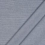 Tessuto Zephir di Cotone Tessito - Riga Piccola Blu