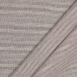 Tessuto Zephir di Cotone Tessito - Riga Piccola Marrone