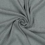 Tessuto Madrid Maglina con Lurex Jersey Bi-Elastica - Fondo Grigio-Lurex Argento - Mezzo Metro