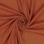 Tessuto Madrid Maglina con Lurex Jersey Bi-Elastica - Fondo Arancio-Lurex Arancio - Mezzo Metro