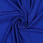 Tessuto Madrid Maglina con Lurex Jersey Bi-Elastica - Fondo Royal-Lurex Royal - Mezzo Metro