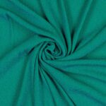 Tessuto Madrid Maglina con Lurex Jersey Bi-Elastica - Fondo Tiffany-Lurex Smeraldo - Mezzo Metro