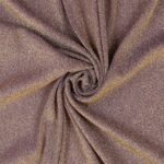 Tessuto Madrid Maglina con Lurex Jersey Bi-Elastica - Fondo Glicine-Lurex Oro - Mezzo Metro