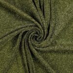 Tessuto Madrid Maglina con Lurex Jersey Bi-Elastica - Fondo Nero-Lurex Verde - Mezzo Metro