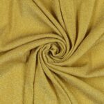 Tessuto Madrid Maglina con Lurex Jersey Bi-Elastica - Fondo Oro-Lurex Oro - Mezzo Metro