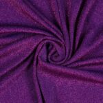 Tessuto Madrid Maglina con Lurex Jersey Bi-Elastica - Fondo Viola-Lurex Viola - Mezzo Metro