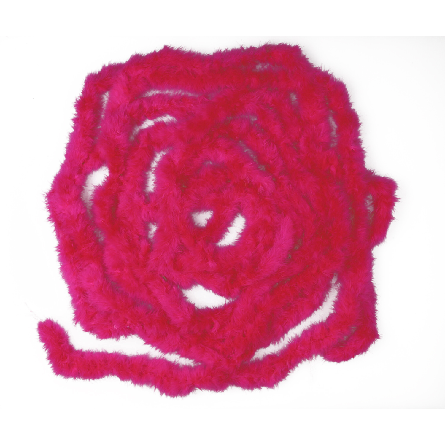 Marabu-10Mt_Diametro-6-8cm_Fucsia-Fluo boa di marabou 5 metri fucsia fluo