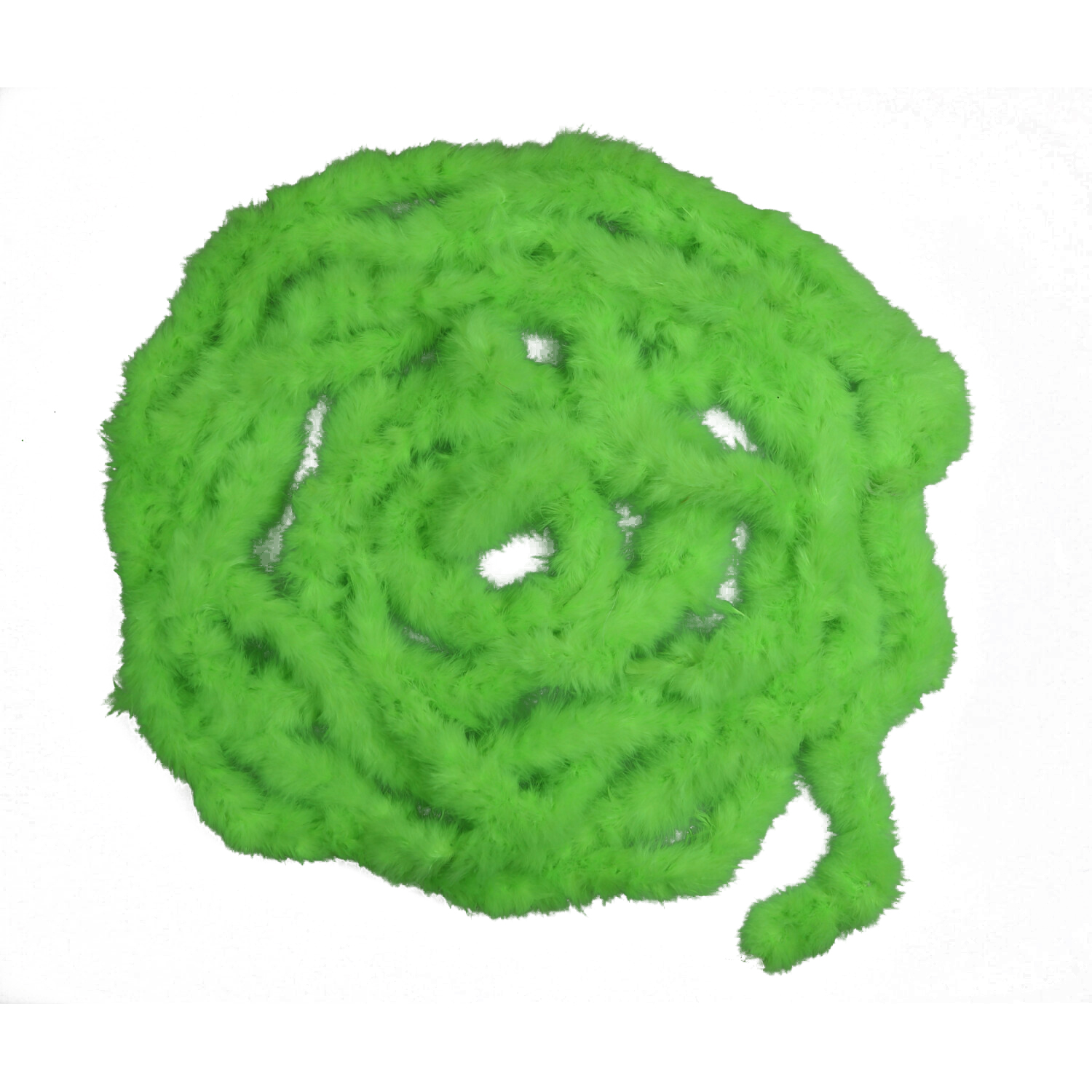 Marabu-10Mt_Diametro-6-8cm_Verde-Fluo boa di marabou 5 metri verde fluo