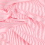 Pannolenci Stampato Fantasia Rigato Bianco Fogli - 50x90cm - Rosa Baby