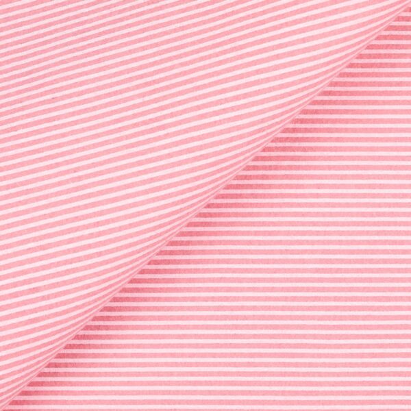 Pannolenci Stampato Fantasia Rigato Bianco Fogli - 50x90cm - Rosa Baby